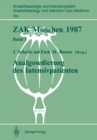 Image for ZAK Munchen 1987: Band I: Analgosedierung des Intensivpatienten