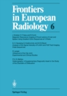 Image for Frontiers in European Radiology. : 6