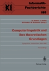 Image for Computerlinguistik und ihre theoretischen Grundlagen: Symposium, Saarbrucken, 9.-11. Marz 1988 Proceedings : 195