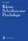 Image for Kleine Schriften zur Psychologie