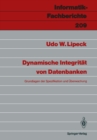 Image for Dynamische Integritat von Datenbanken: Grundlagen der Spezifikation und Uberwachung : 209