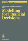 Image for Modelling for Financial Decisions