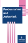 Image for Probennahme und Aufschlu: Basis der Spurenanalytik