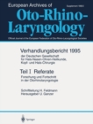 Image for Teil I: Referate: Forschung Und Fortschritt in Der Otorhinolaryngologie
