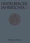 Image for Heidelberger Jahrbucher : 39