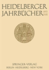 Image for Heidelberger Jahrbucher XVII