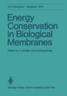 Image for Energy Conservation in Biological Membranes