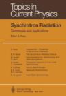 Image for Synchrotron Radiation : Techniques and Applications