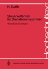 Image for Steuerverfahren fur Drehstrommaschinen: Theoretische Grundlagen