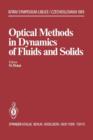 Image for Optical Methods in Dynamics of Fluids and Solids