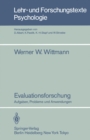 Image for Evaluationsforschung: Aufgaben, Probleme und Anwendungen : 13