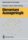 Image for Elementare Aussagenlogik