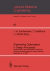 Image for Engineering Optimization in Design Processes: Proceedings of the International Conference, Karlsruhe Nuclear Research Center, Germany, September 3-4, 1990