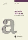 Image for Digitale Schriften: Darstellung Und Formate