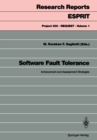Image for Software Fault Tolerance: Achievement and Assessment Strategies