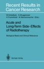 Image for Acute and Long-Term Side-Effects of Radiotherapy: Biological Basis and Clinical Relevance : 130