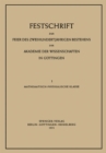 Image for Festschrift zur Feier des Zweihundertjahrigen Bestehens der Akademie der Wissenschaften in Gottingen: I. Mathematisch-Physikalische Klasse