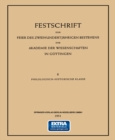 Image for Festschrift Zur Feier Des Zweihundertjahrigen Bestehens Der Akademie Der Wissenschaften in Gottingen: Ii Philologisch-historische Klasse