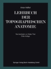 Image for Lehrbuch Der Topographischen Anatomie