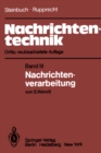 Image for Nachrichtentechnik: Band Iii: Nachrichtenverarbeitung