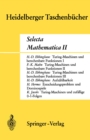 Image for Selecta Mathematica Ii : 67