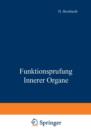 Image for Funktionsprufung Innerer Organe