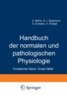 Image for Handbuch der normalen und pathologischen Physiologie : Funfzehnter Band / Erste Halfte Correlatonen I/1