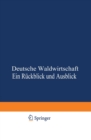 Image for Deutsche Waldwirtschaft