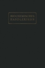 Image for Biochemisches Handlexikon: XIII. Band (6. Erganzungsband)