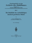Image for Die Stabilitat Des Mehrfeldrigen Elastisch Gestutzten Stabes: Heft 1