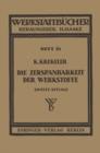 Image for Die Zerspanbarkeit Der Werkstoffe