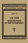 Image for Hartmetalle in der Werkstatt: Heft 62