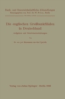 Image for Die englischen Grobankfilialen in Deutschland: Aufgaben und Betriebseinrichtungen