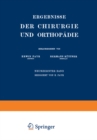 Image for Ergebnisse Der Chirurgie Und Orthopadie: Neunzehnter Band