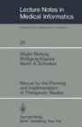 Image for Manual for the Planning and Implementation of Therapeutic Studies