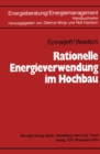Image for Rationelle Energieverwendung im Hochbau