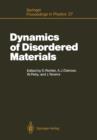 Image for Dynamics of Disordered Materials