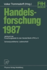 Image for Handelsforschung 1987: Schwerpunktthema: Landenschlu