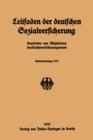 Image for Leitfaden der deutschen Sozialversicherung : Neubearbeitung 1930