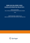 Image for Bibliographie der Sozialwissenschaften: Neunter Jahrgang Umfassend die Literatur des Jahres 1913