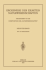 Image for Ergebnisse Der Exakten Naturwissenschaften: Neunter Band : 9