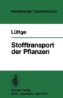Image for Stofftransport Der Pflanzen