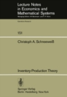 Image for Inventory-Production Theory: A Linear Policy Approach