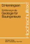 Image for Einfuhrung in Die Geologie Fur Bauingenieure