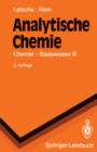 Image for Analytische Chemie: Chemie - Basiswissen III