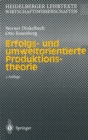 Image for Erfolgs- Und Umweltorientierte Produktionstheorie