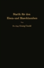 Image for Statik Fur Den Eisen- Und Maschinenbau
