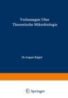Image for Vorlesungen uber Theoretische Mikrobiologie