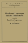 Image for Metalle Und Legierungen Fur Hohe Temperaturen: Erster Teil Zunderfeste Legierungen