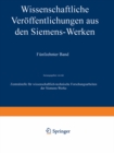 Image for Wissenschaftliche Veroffentlichungen Aus Den Siemens-werken: Xv. Band Erstes Heft (Abgeschlossen Am 31. Dezember 1935)
